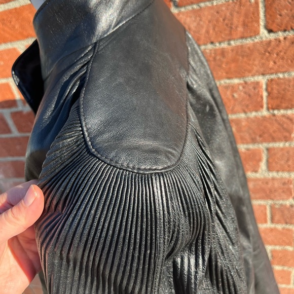 Vintage Dero By Rocco D’amelio Leather Coat, Black, Size L - Picture 4 of 15